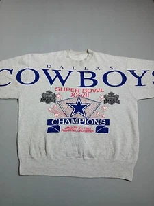 Sudadera De Colección Dallas Cowboys 1993 Talla XL Superbowl XXVII Spellout NFL - Imagen 1 de 18