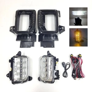 LED Fog Light Kit For 20 21 22 23 Sierra 2500 3500 HD Base SLE SLT Bezel Switch - Picture 1 of 12