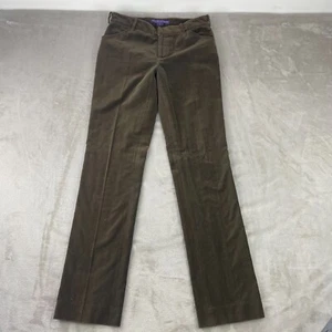 Vintage Ralph Lauren Collection Purple Label Velvet Pants Women 6T Tall (30x34) - Picture 1 of 16