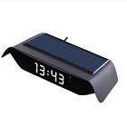 1piece Dashboard Clock Thermometer Stick-On Digital Watch 24-Hour W/ Night Light