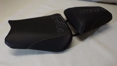 HONDA 01/02/03 CBR600 F4i FRONT & REAR SEAT COVERS  BLACK CARBON FIBER TEXTURE - Image 1 of 4