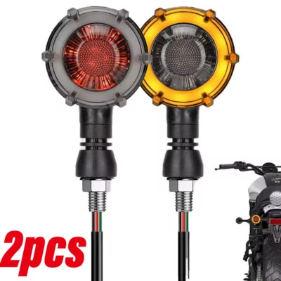 Motorcycle Turn Signals 1pair Sequential Turn Signals Light Rotating LED Flasher - Imagem 1 de 4