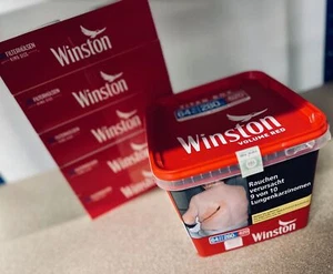 1 x Eimer Winston Red Titan 270 Gramm & 1.000 Winston Kingsize Hülsen - Bild 1 von 1