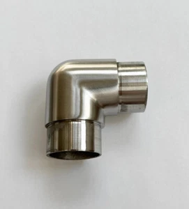 Edelstahl Eckbogen rund 90° eng für Ø 42,4x2,0 mm Rohrbogen Fitting V2A - Bild 1 von 3