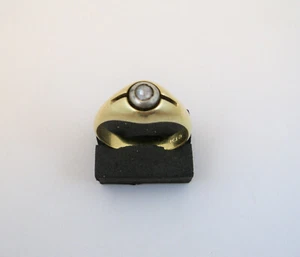 ANELLO UOMO ORO CON DIAMANTE VINTAGE ANNI '50 GOLD MAN RING - Foto 1 di 6