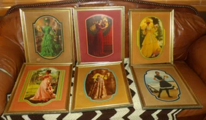 VTG 1970s Anheuser-Busch Victorian Ladies Women W/Beer Pitchers Signs Art Girls - Picture 1 of 13