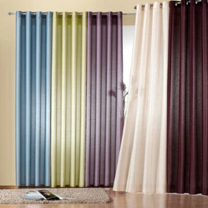 Bufanda con ojales semitransparente cortina de seda silvestre chal decorativo cortina monocromática tipo 118 - Imagen 1 de 12