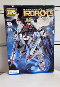 Rare Loz iRobts D-Series Building Blocks 9354 690 Pieces Gundam Transformers New - Picture 1 of 24
