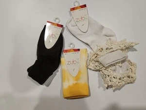 3 Pairs Zubii And Mango Kid Fashion Socks Size (6) Multicolor Shoe Size 28-30 - Picture 1 of 4