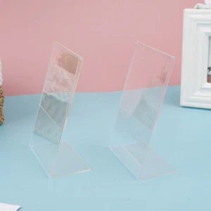 A6 Transparent Acrylic Display Stand Desk Shelf High Quality Display Card StaF9 - Picture 1 of 12