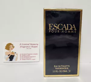 Vintage Escada pour Homme EDT Spray Cologne ~ 2.5 fl oz ~ 75 ml ~ NEW SEALED - Picture 1 of 4