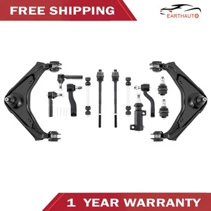 Kit 13pcs Front Control Arm w/ Ball Joint For 2001-10 Chevy Silverado GMC Sierra - Foto 1 di 16
