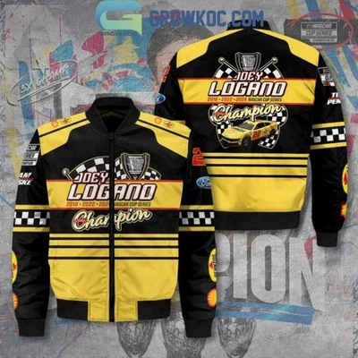 Joey Logano 2025 Nascar Cup Series Champions Bomber Jacket - Image 1 of 2