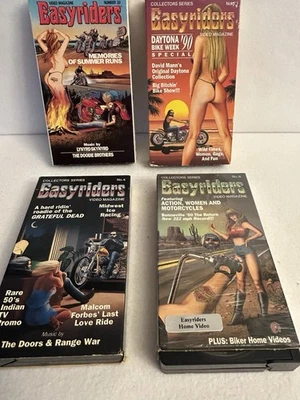 Lot of 4 EasyRiders Video Magazine VHS Cassette Tapes Vol 4 , 6 ,10, 5 - Image 1 of 4