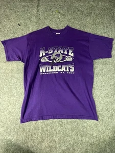 Vintage Tostitos Fiesta Bowl T-Shirt Kansas Kstate 1997 XL Purple - Picture 1 of 6