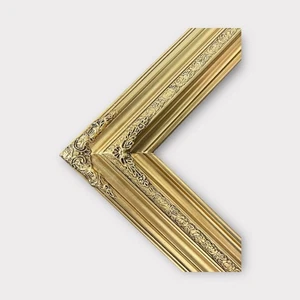 16 X 24 In stock-Traditional compo ornate wood frame, gold leaf frame, canvas - Picture 1 of 11