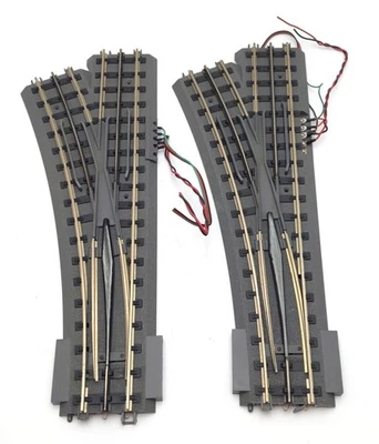 MTH 40-1021 O72 RealTrax Nickel Silver Left Hand Remote Switch Turnout [2] - Image 1 of 4