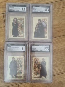 4x Assorted 2001 Panini Philosopher's Stone Stickers Gold Foil CGC Graded - Picture 1 of 5