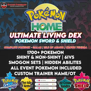 Full Living Dex | Pokemon Sword & Shield | Definitive Edition | COMPLETE - Picture 1 of 19