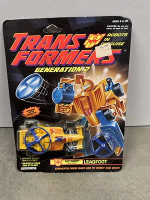 Transformers Generation 2 / G2 Rotor Force LEADFOOT - New/Sealed (1993 Hasbro) - Image 1 of 3