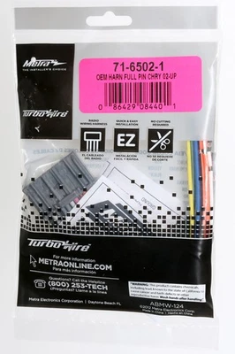 Chicote de fios Metra Turbowire OEM para Dodge Chrysler Jeep 2002-10 71-6502-1 - Imagem 1 de 4