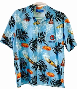 Santa Barbara Channel Islands Adventure Company 100% Baumwolle Aloha Shirt Herren M - Bild 1 von 16