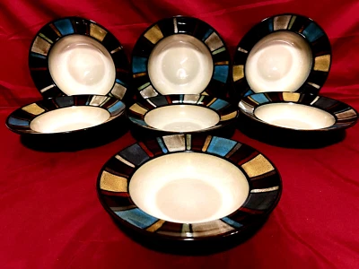 Juego de 7 cuencos de sopa multicolores Pfaltzgraff Nile 7 1/2" Foto 1 de 2