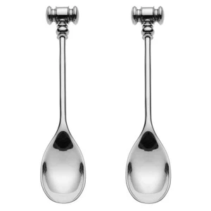 Dressed-2 Eierlöffel im Geschenk Set Gusseisen Edelstahl 2 TLG 2-Einheiten - Bild 1 von 8