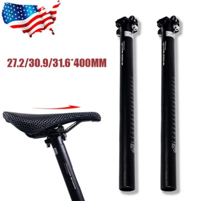 27.2/30.9/31.6mm Bicycle Seatpost Aluminum 400mm MTB/Road Bike Seat Post Tube US - Image 1 of 4