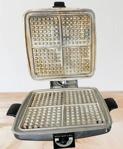 Parrilla para gofrera Sunbeam vintage W-M 1100W temperatura ajustable antiadherente probada - Imagen 1 de 3