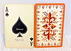 Vintage Whitman Playing Cards 1 Deck Made in USA - Picture 1 of 3