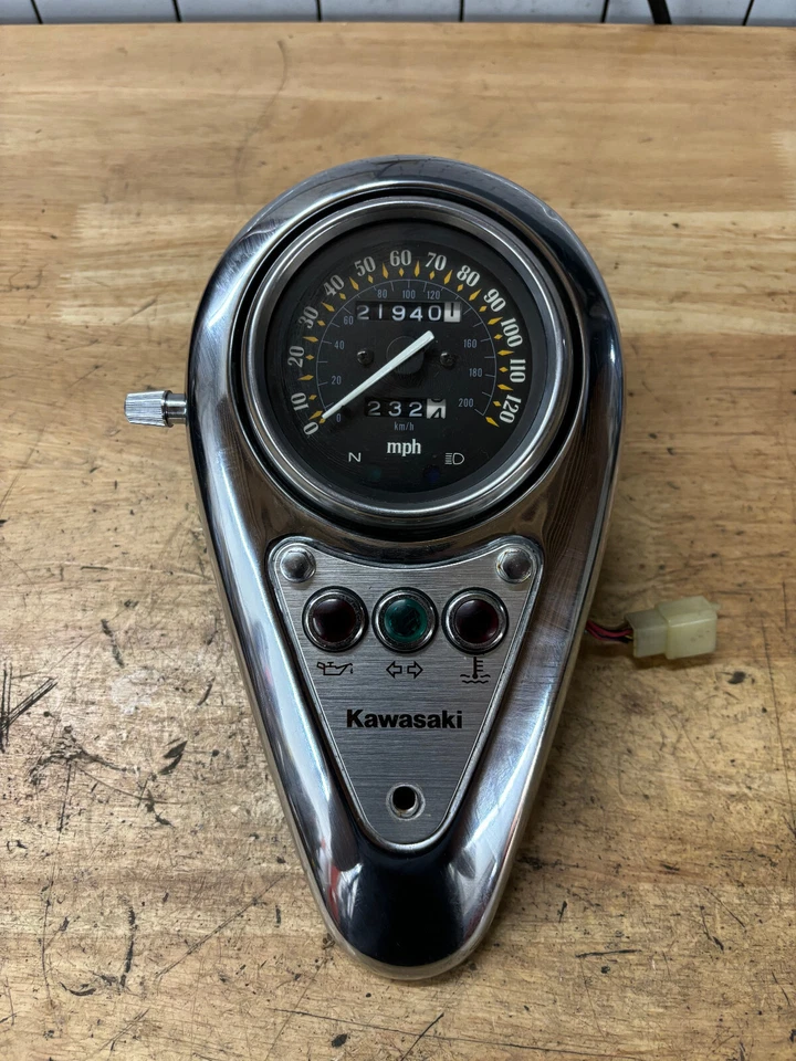 Medidor velocímetro OEM 21 k Kawasaki Vulcan 500 800 VN800 96-03 04 05 06 07 08 09 Foto 1 de 4