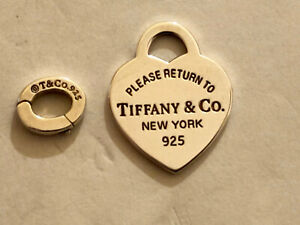 Return To Tiffany & Co. Sterling Silver  Heart 16mm by 20mm Pendant OR BRACELET