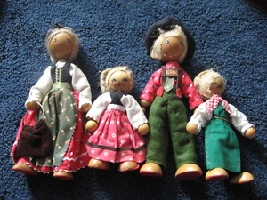 Ethnic Doll-Family of 4-Wooden beads-7"-10" - Picture 1 of 6