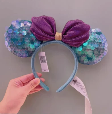 Diadema Orejas de Minnie Mickey Mouse Ariel Sirenita Parques Disney EE. UU. Foto 1 de 4