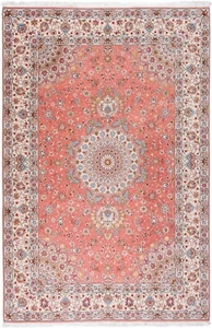 Tabriz 50raj Handgeknüpfter Perserteppich 305x204 cm-Orient,,Carpet,Rug,Orange - Picture 1 of 11