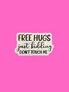 Free Hugs Sticker/Journal Sticker/Laptop Sticker/Car Decal/Waterproof Sticker - Picture 1 of 1