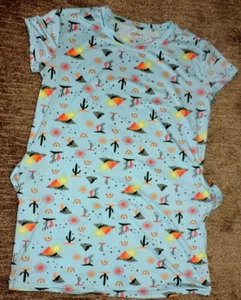 Joyspun SOFT Poly/spandex Sleepshirt Pockets Nightshirt Chemise SZ S-M Cactus - Picture 1 of 3