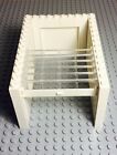 Lego White Garage Assembly With Side Panel walls / City Mini Figures Building