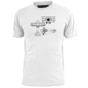 Camiseta para hombre Wight cuádruple plano Primera Guerra Mundial plano avión - Imagen 1 de 2