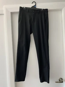 Lululemon mens Commission Pants Slim Size 32 Black workwear comfort button zip - Bild 1 von 7