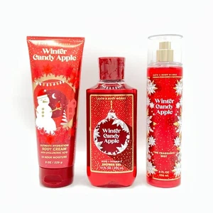 Bath and Body Works Winter Candy Crema di Mele, Gel Doccia e Nebulizzatore Confezione da 3 Pezzi - Foto 1 di 2