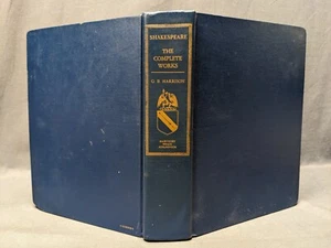 VTG 1952 Shakespeare The Complete Works G B Harrison Harcourt Brace World - Picture 1 of 9