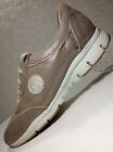 Mephist Runoff Air-Jet Sneaker Shoe US 7.5 Pewter Leather Lace Up Metallic EUR 5