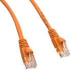 Cat5e Orange Copper Ethernet Patch Cable, Snagless/Molded Boot, POE Compliant...