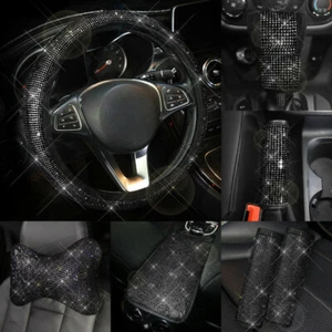 Luxury Black Bling Rhinestone Diamond Car Interior Accessories Universal Decor - Bild 1 von 24