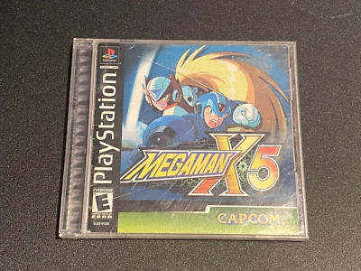 Mega Man X5 (Sony PlayStation 1, 2001) Black Label Complete CIB With Manual - Image 1 of 4