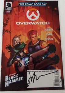 SDCC 2018 FCBD OVERWATCH Signed by Jeff Lemire - Picture 1 of 3