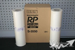2 Original Riso S-3550 Masters Risograph RP3700 RP3790 RP08 08LG A3 A3-LG RP OEM - Bild 1 von 3