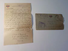 WWI Letter 1918 France AEF Soldier Blue Island Illinois Cover WW I War Army WW1